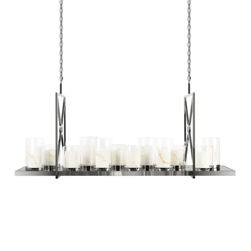 Люстра подвесная Candlebox 10436/1600R LOFT IT прозрачная на 12 ламп, основание никель в стиле современный кантри замковый фото 3