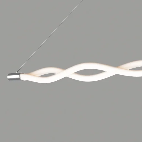 Светильник подвесной LED Line 6612 Mantra белый 1 лампа, основание никель серое в стиле модерн  фото 3