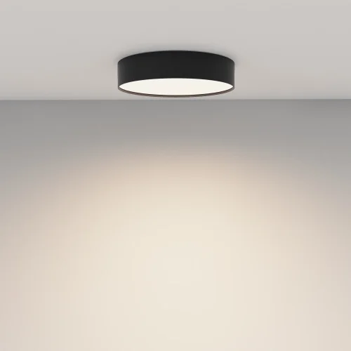 Светильник потолочный LED Zon C032CL-36W4K-RD-B Maytoni белый на 1 лампу, основание чёрное в стиле современный круглый тарелка фото 11