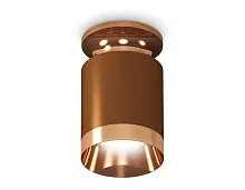 Светильник накладной Techno spot XS6304150 Ambrella light коричневый 1 лампа, основание коричневое в стиле модерн круглый
