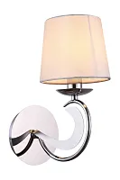 Бра Petralana OML-62001-01 Omnilux белый 1 лампа, основание хром в стиле классический 