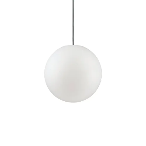 Подвесной светильник уличный SOLE SP1 D30 Ideal Lux уличный IP44 белый на 1 лампу, плафон белый в стиле современный E27