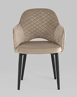Стул Венера диамант NEW, велюр шампань NP УТ000038907 Stool Group, бежевый/велюр, ножки/металл/чёрный, размеры - *****