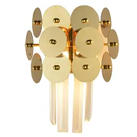 Бра BEYOND 76015/2W GOLD Natali Kovaltseva прозрачный золотой 2 лампы, основание золотое в стиле современный 