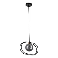 Светильник подвесной Spazio V000159 Indigo чёрный 1 лампа, основание чёрное в стиле хай-тек шар