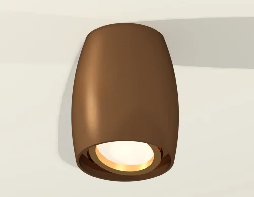 Светильник накладной Techno spot XS1124002 Ambrella light коричневый 1 лампа, основание коричневое в стиле модерн круглый фото 3