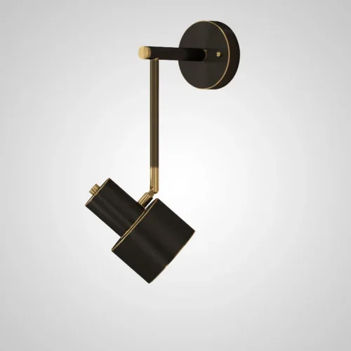 Настенный светильник INGDIS Black 208267-23 ImperiumLoft белый на 1 лампу, основание чёрное в стиле современный 