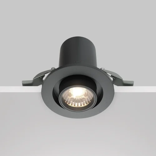 Светильник точечный LED Hidden DL045-01-10W4K-B Maytoni чёрный 1 лампа, основание чёрное в стиле хай-тек современный  фото 5
