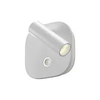 Бра с выключателем LED Ego C175WL-9W-2.7-4K-W Maytoni белый на 1 лампу, основание белое в стиле современный хай-тек для чтения