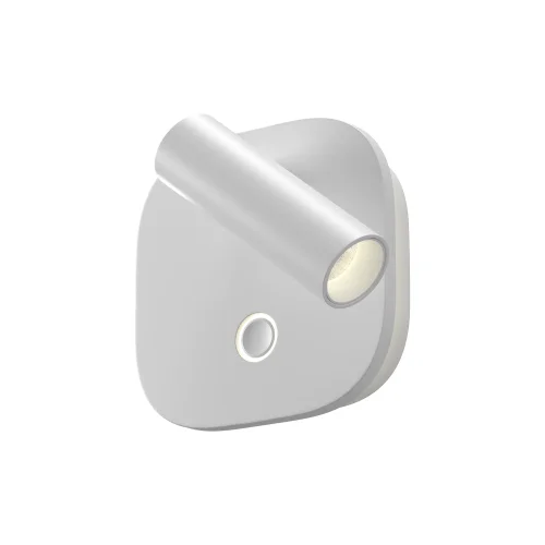 Бра с выключателем LED Ego C175WL-9W-2.7-4K-W Maytoni белый на 1 лампу, основание белое в стиле современный хай-тек для чтения