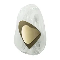 Бра LED Sunwave 10102 Gold LOFT IT прозрачный 1 лампа, основание золотое прозрачное в стиле арт-деко 