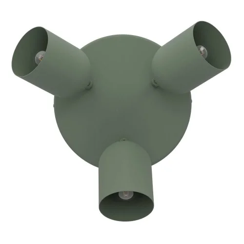 Спот с 3 лампами Tilston 44134 Eglo зелёный E14 в стиле лофт современный фото 5