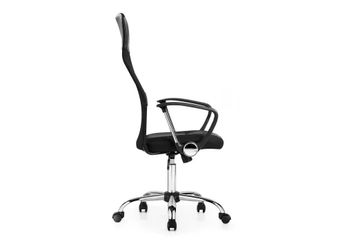 Компьютерное кресло ARANO черное 1487 Woodville, чёрный/ткань искусственная кожа, ножки/металл/хром, размеры - *1320***650*650 фото 2