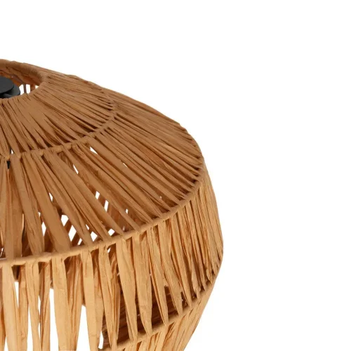 Светильник подвесной Sheldon 44143 Eglo бежевый коричневый на 1 лампу, основание чёрное в стиле кантри современный фото 3