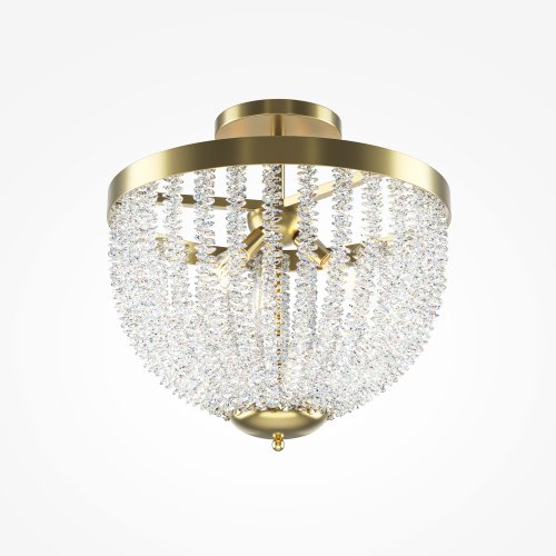 Светильник потолочный Intrigue MOD440CL-03BS Maytoni прозрачный на 3 лампы, основание латунь в стиле современный фото 3