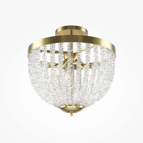 Светильник потолочный Intrigue MOD440CL-03BS Maytoni прозрачный на 3 лампы, основание латунь в стиле современный фото 3