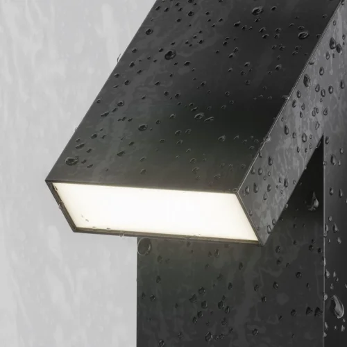 Парковый светильник LED Guss O592FL-L15GF3K Maytoni уличный IP65 графит на 1 лампу, плафон графит в стиле хай-тек современный LED фото 4