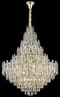 Люстра подвесная Lazzara WE107.21.303 Wertmark прозрачная на 21 лампа, основание золотое в стиле классический 