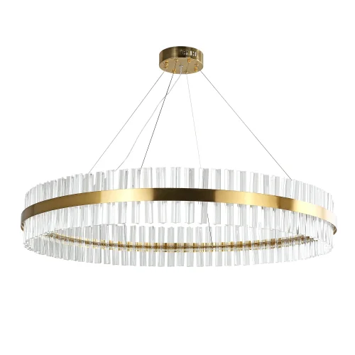 Люстра подвесная LED Placerat 4012-10P Favourite прозрачная на 1 лампа, основание золотое в стиле современный  фото 2
