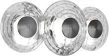Бра LED Claros 4643-3W Favourite прозрачный на 3 лампы, основание никель в стиле современный 