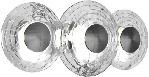 Бра LED Claros 4643-3W Favourite прозрачный на 3 лампы, основание никель в стиле современный 