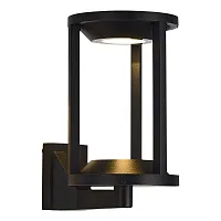 Настенный светильник LED уличный Glorr SL9535.401.01 ST-Luce уличный IP65 чёрный на 1 лампу, плафон чёрный в стиле современный LED Настенный светильник LED уличный Glorr SL9535.401.01 ST-Luce уличный IP65 чёрный на 1 лампу, плафон чёрный в стиле современный LED