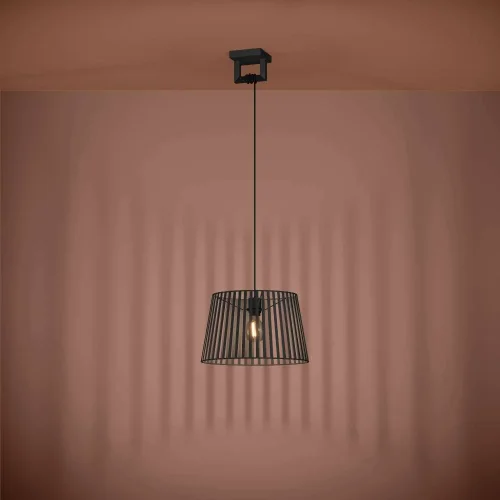 Светильник подвесной Bogota 390002 Eglo чёрный на 1 лампу, основание чёрное в стиле современный фото 2 Светильник подвесной Bogota 390002 Eglo чёрный на 1 лампу, основание чёрное в стиле современный фото 2