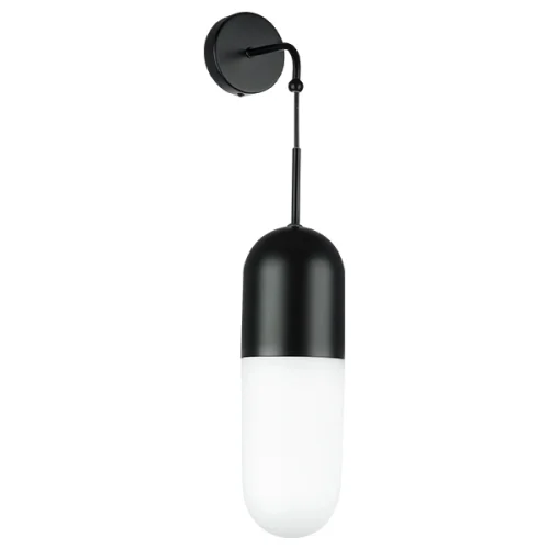 Бра Ramo 690617 Lightstar белый на 1 лампу, основание чёрное в стиле современный 
