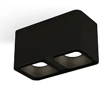 Светильник накладной XS7851002 Ambrella light чёрный 2 лампы, основание чёрное в стиле хай-тек современный прямоугольный