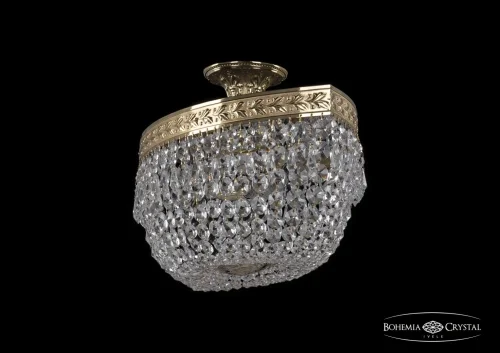 Люстра потолочная хрустальная 19013/60IV G Bohemia Ivele Crystal прозрачная на 6 ламп, основание золотое в стиле классический sp фото 2