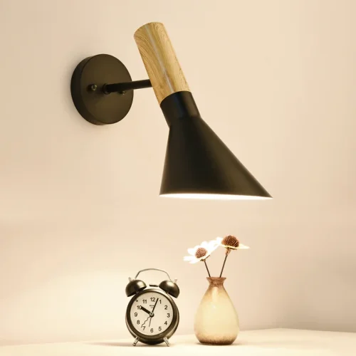 Бра AJ Wall by Arne Jacobsen for Louis Poulsen Черный 178113-26 ImperiumLoft чёрный на 1 лампу, основание чёрное в стиле современный фото 2