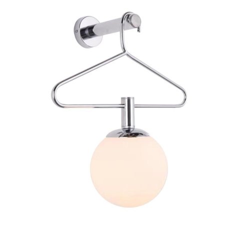 Бра Corbetta OML-85801-01 Omnilux белый на 1 лампа, основание хром в стиле современный 