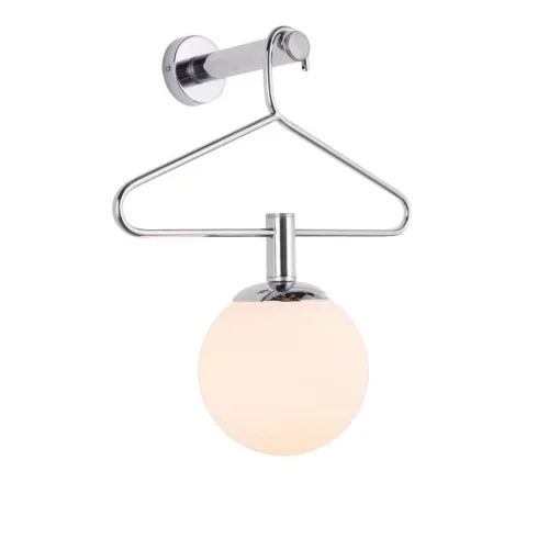 Бра Corbetta OML-85801-01 Omnilux белый на 1 лампу, основание хром в стиле современный 
