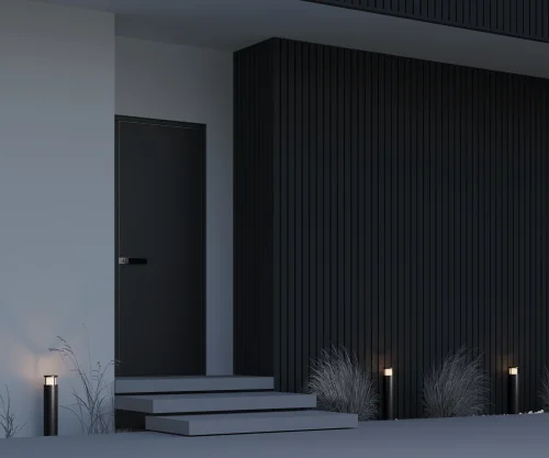 Парковый светильник LED Wolseley Road O011FL-L6B Maytoni уличный IP54 чёрный на 1 лампу, плафон чёрный в стиле современный LED фото 2
