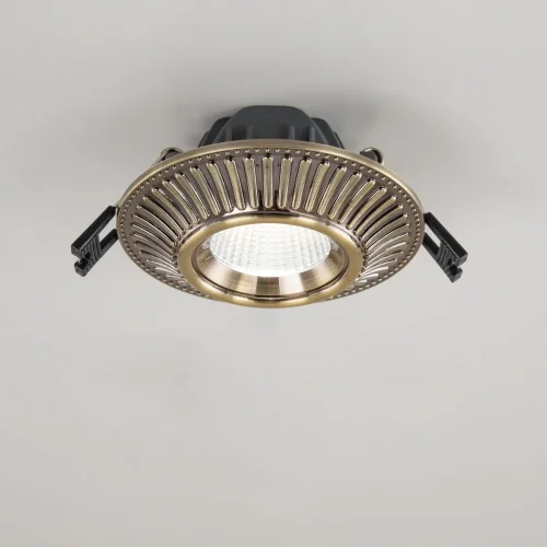 Светильник точечный LED Дзета CLD042NW3 Citilux бронзовый 1 лампа, основание бронзовое в стиле классический современный  фото 2