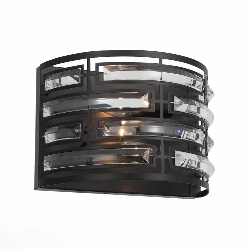 Бра лофт Chiarezza SL665.401.02 ST-Luce чёрный на 2 лампы, основание чёрное в стиле лофт  фото 3