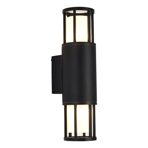 Настенный светильник уличный Mesa SL9017.401.02 ST-Luce уличный IP65 чёрный на 2 лампы, плафон белый в стиле современный GU10 фото 2