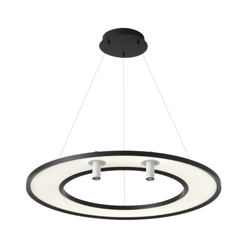 Светильник подвесной LED CONTOUR SP50W LED BLACK Crystal Lux белый на 1 лампу, основание чёрное в стиле современный фото 3
