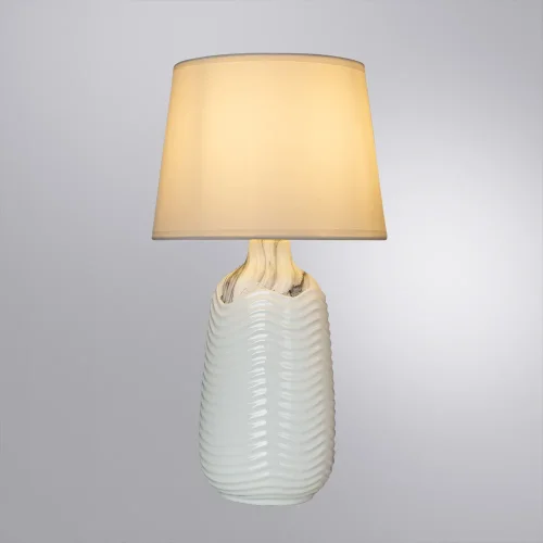 Настольная лампа Shaula A4311LT-1WH Arte Lamp белая 1 лампа, основание белое керамика в стиле современный  фото 3