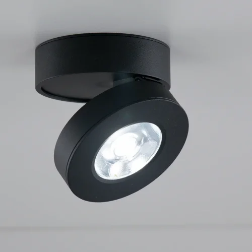 Светильник накладной LED Стамп CL558031N Citilux чёрный 1 лампа, основание чёрное в стиле современный хай-тек круглый фото 2