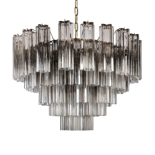 Люстра подвесная Мурано / Murano 10580/800 Ash LOFT IT чёрная дымчатая на 18 ламп, основание бронзовое в стиле современный арт-деко фото 3