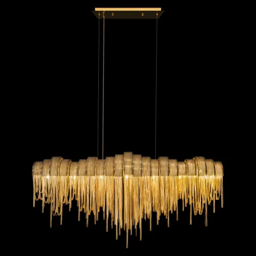 Люстра подвесная Volver 10404/1150L GD LOFT IT золотая на 7 ламп, основание золотое в стиле арт-деко цепочки фото 6