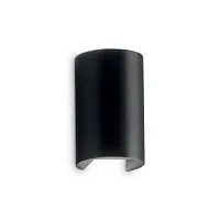Настенный светильник APOLLO AP NERO Ideal Lux уличный IP44 чёрный 2 лампы, плафон чёрный в стиле современный LED