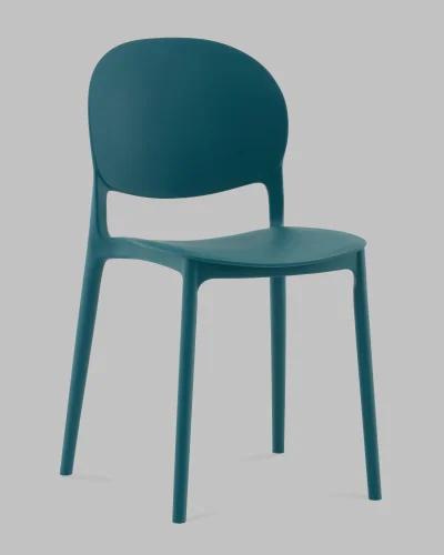 Стул Briny, пластик темно-бирюзовый УТ000041342 Stool Group, бирюзовый/пластик, ножки/металл/бирюзовый, размеры - *780****