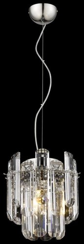 Светильник подвесной Lazzara WE107.01.103 Wertmark прозрачный 1 лампа, основание никель в стиле классический 