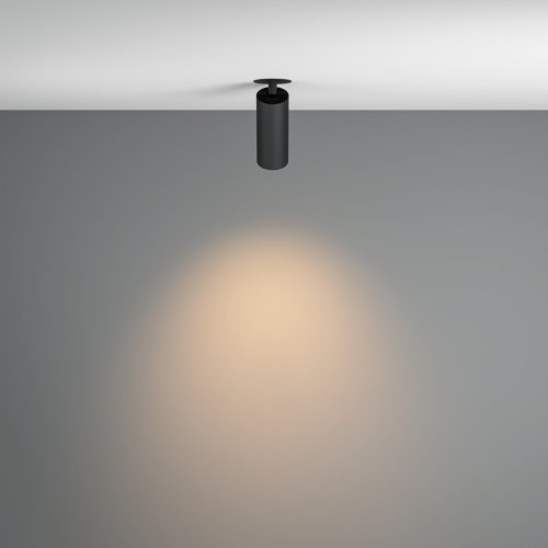 Светильник точечный Focus Led C053CL-L12W3K-W-B Maytoni чёрный 1 лампа, основание чёрное в стиле хай-тек современный  фото 4