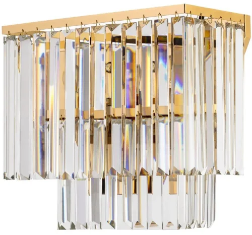 Бра Enio E 2.30.100 GP Arti Lampadari прозрачный на 3 лампы, основание золотое в стиле классический 