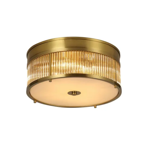 Светильник потолочный Mirabili 2850-4C Favourite прозрачный 4 лампы, основание латунь в стиле кантри 