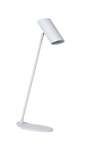 Настольная лампа HESTER 19600/01/31 Lucide белая 1 лампа, основание белое металл в стиле современный  фото 3