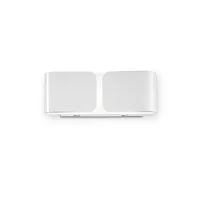 Бра CLIP AP2 MINI BIANCO Ideal Lux белый на 2 лампы, основание белое в стиле современный 